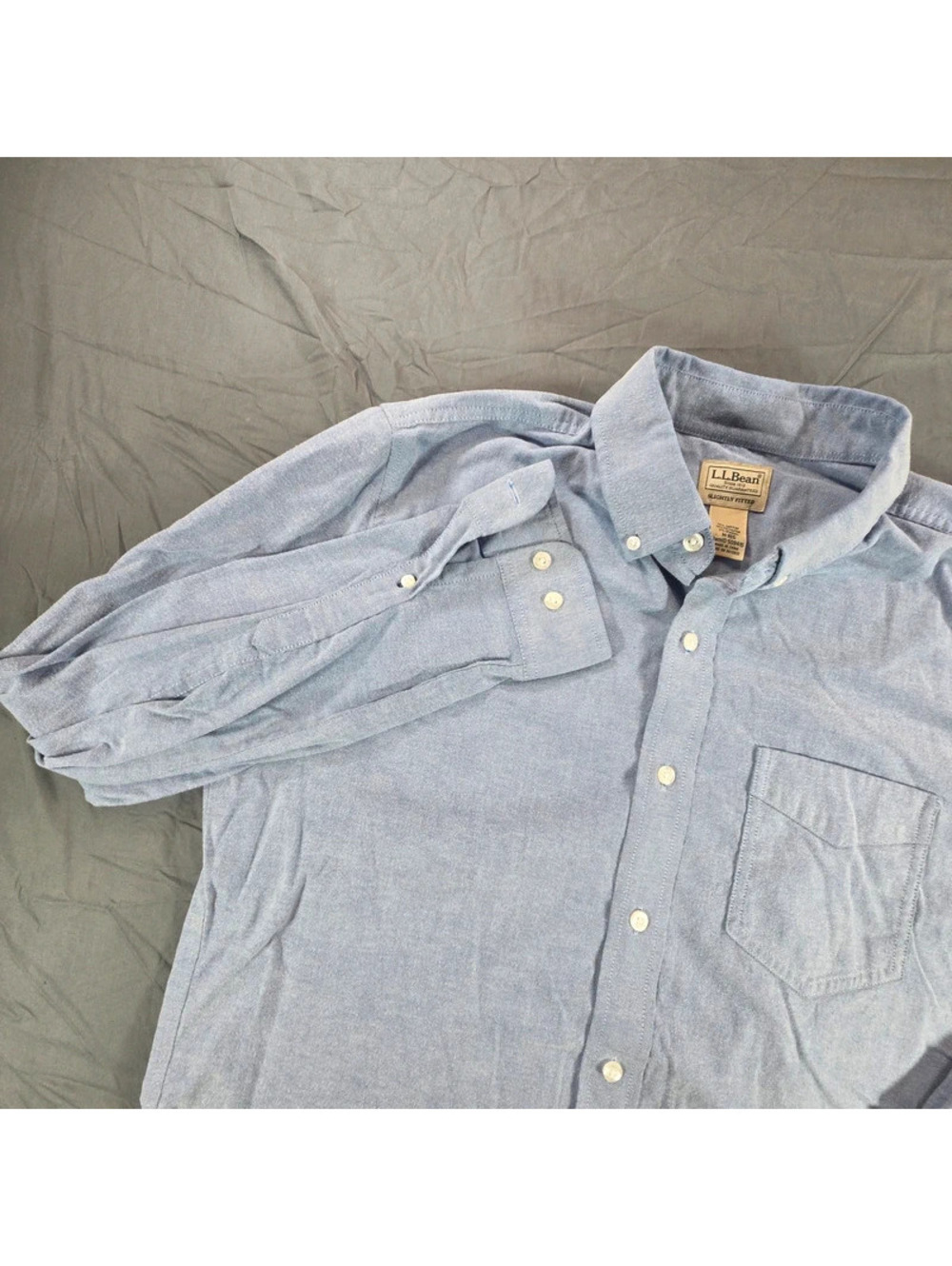 L.L.Bean men's long-sleeve oxford cloth button-down